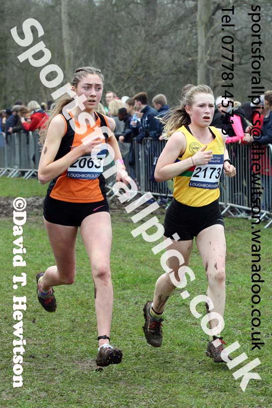 Womens under-17s Inter Counties Cross Country, Prestwold Hall, Loughborough. Photo: David T. Hewitson/Sports for All Pics